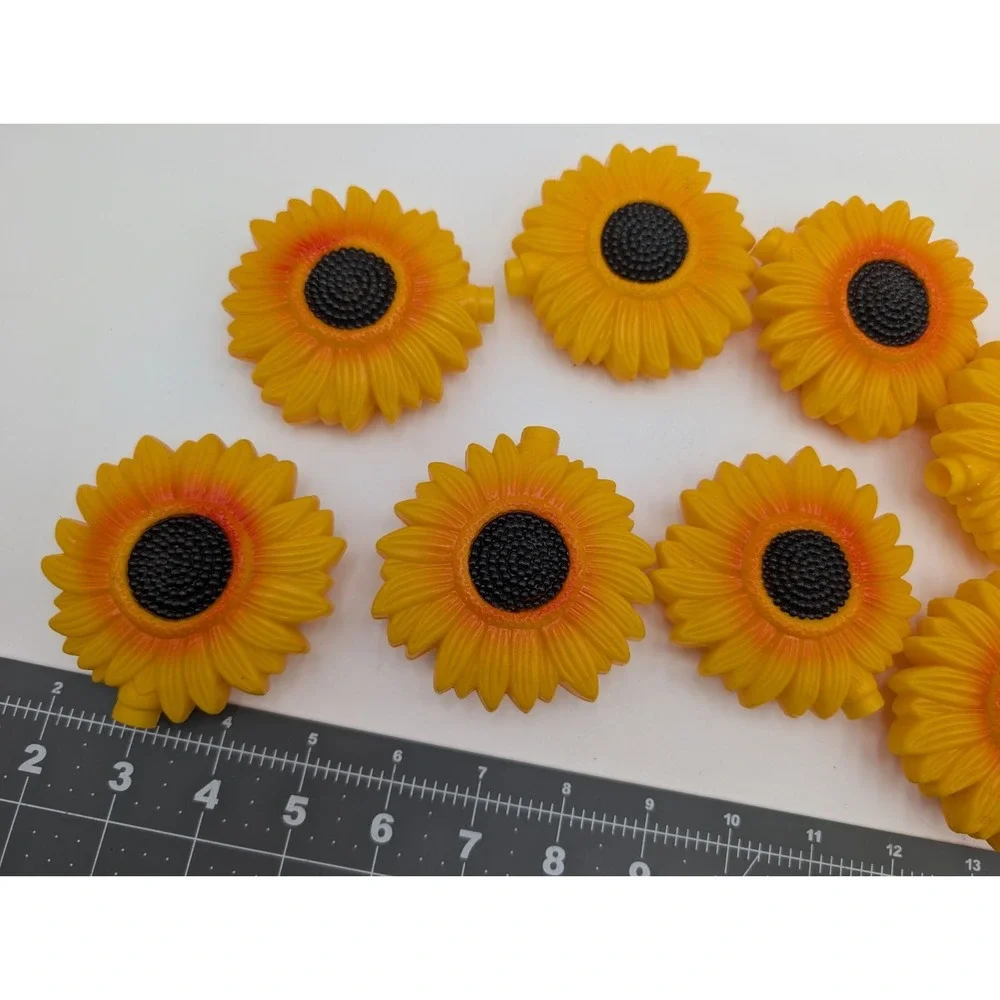 Sunflower Plastic String Light Cover Replacement Set of 10